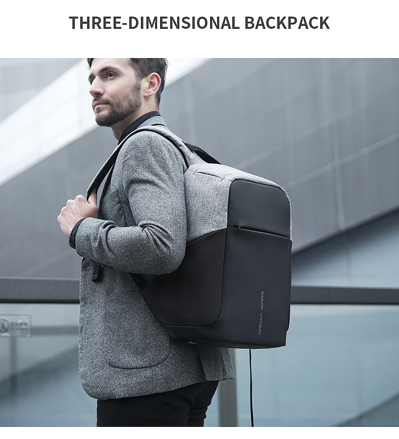 Multifunction with USB charging for men, 15-inch laptop backpacks for teenagers.