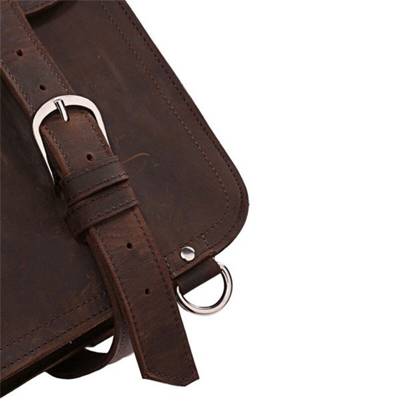 Vintage leather travel bag for men