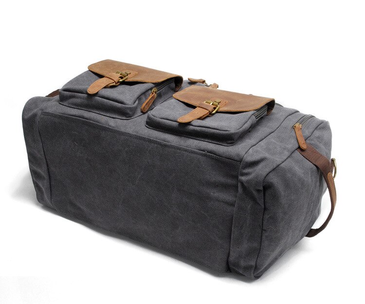 Duffle vintage style travel bag for men