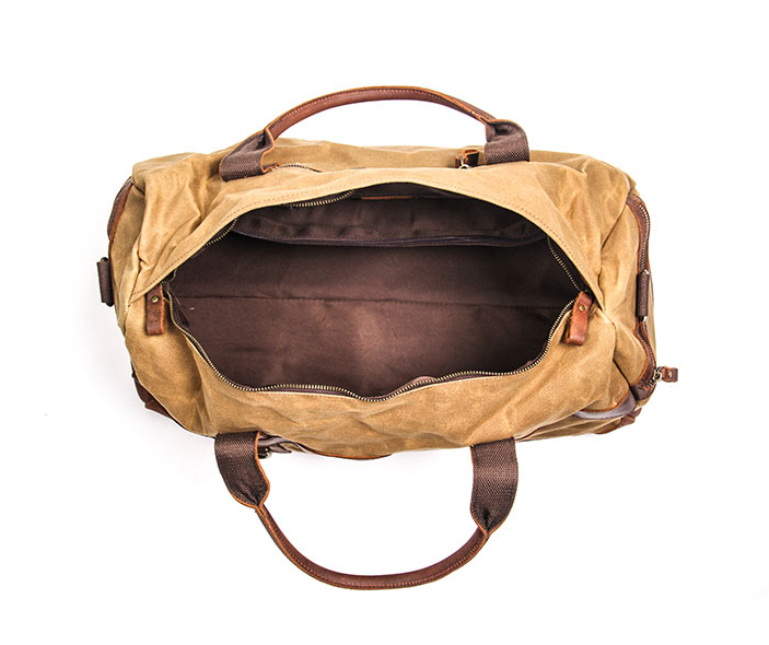 Vintage canvas and leather bag for men. - CLUB OF BAGS