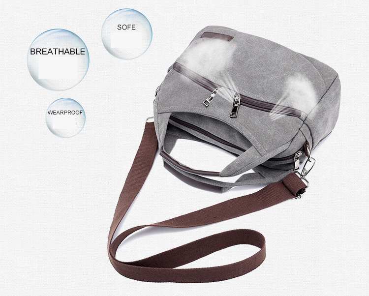 Multifunctional duffle handbag for women.