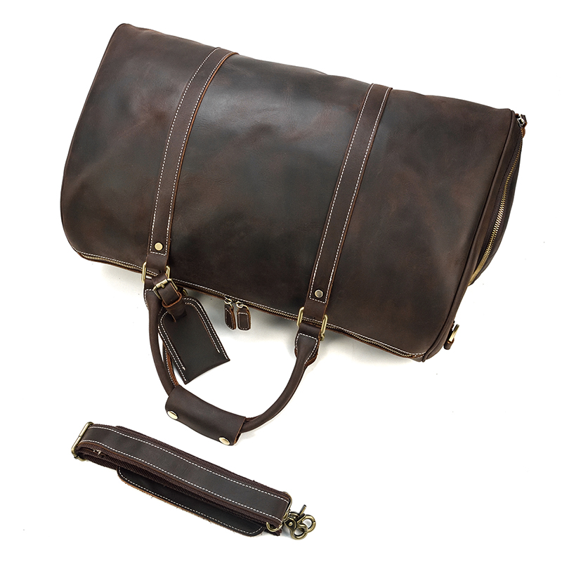 Elegant men's handbag in genuine cow leather.
