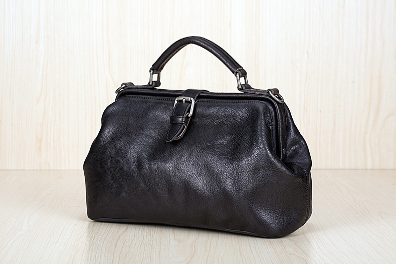 Best unisex leather travel bag black 2020