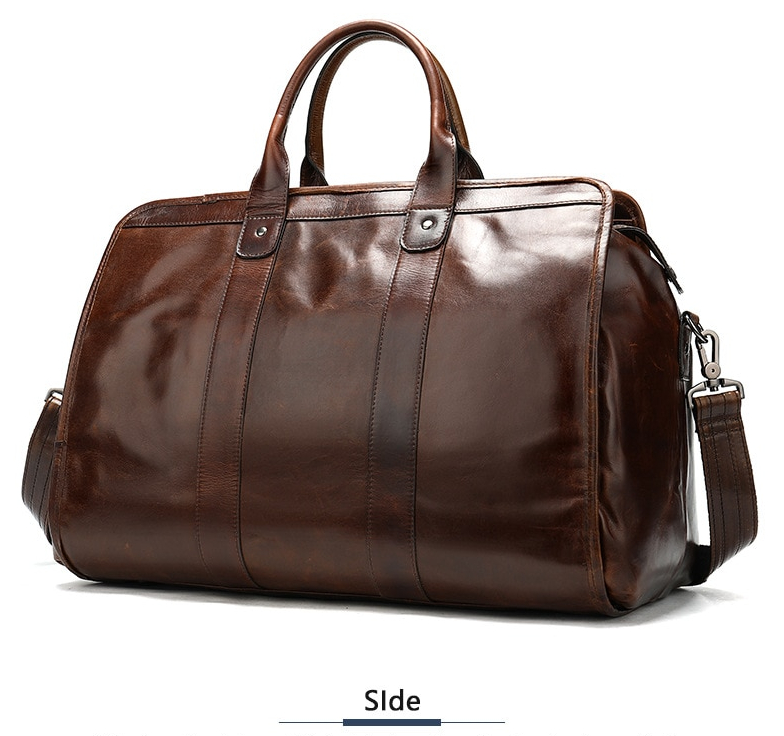 Elegant hand luggage genuine leather.