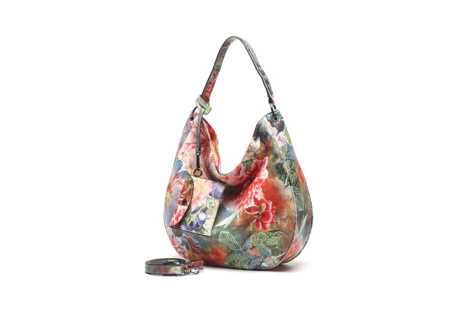 Best printed synthetic leather hobos bag 2020.