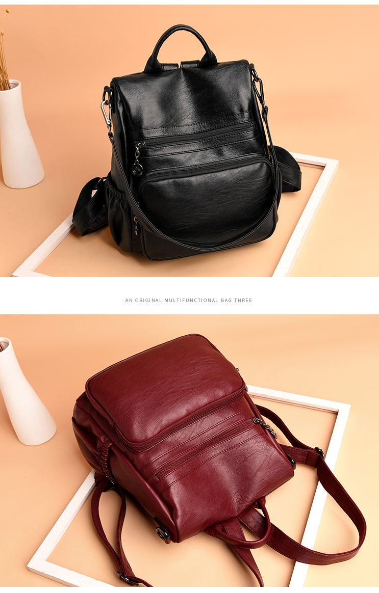 Best high-quality eco-leather backpack for school 2020.